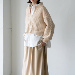 SKIPPER CABLE KNIT【MANON】