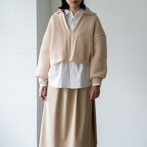 SKIPPER CABLE KNIT【MANON】