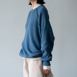 HEAVY WAFFLE RAGLAN SLEEVE OVER TEE【MANON】