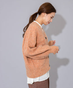 MOHAIR V-NECK CARDIGAN【MANON】