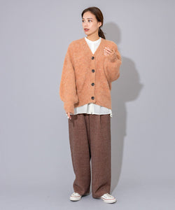 MOHAIR V-NECK CARDIGAN【MANON】